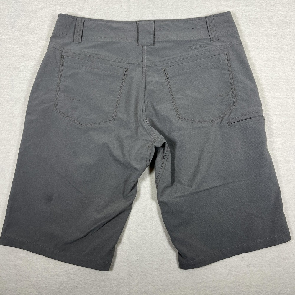 Kuhl Shorts Mens 32 Gray Performance Stretch Outdoor Quick Dry Hiking Drawstring - Picture 8 of 11
